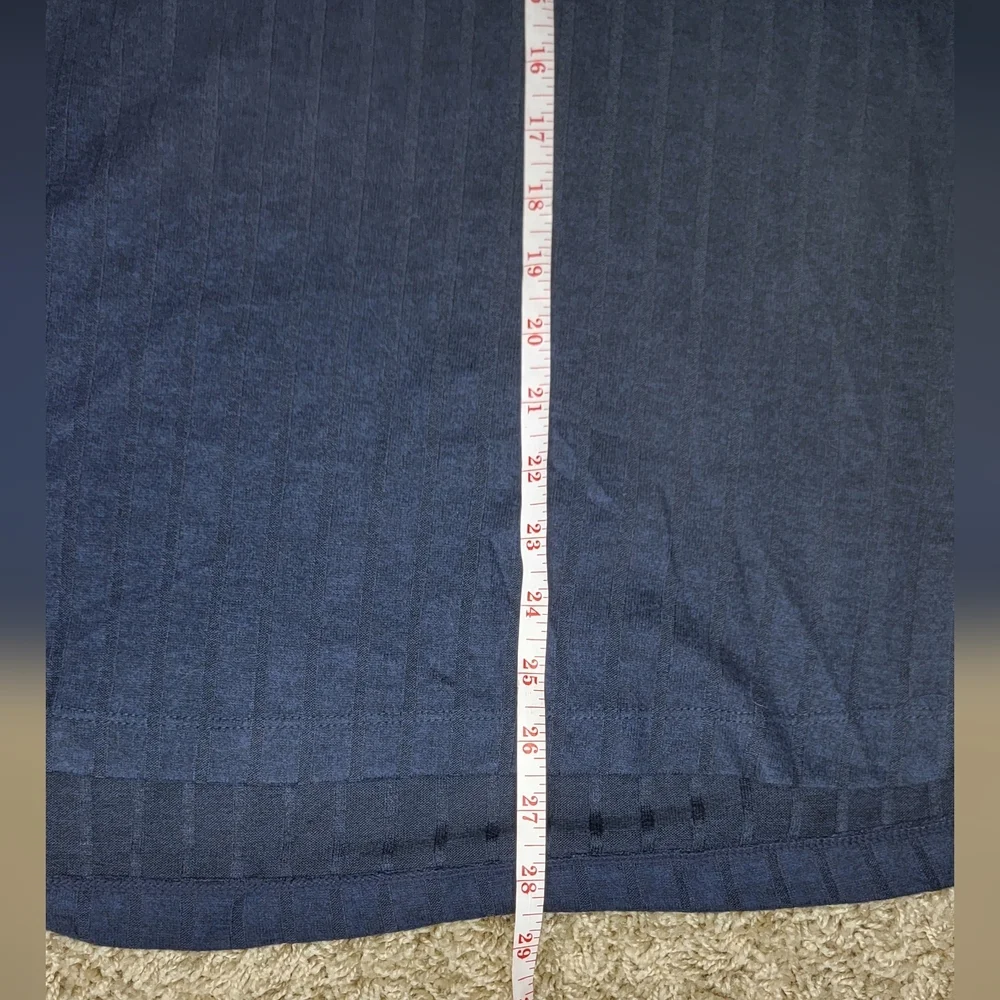 Matty M navy blue mock neck long sleeve tunic - Picture 4 of 8